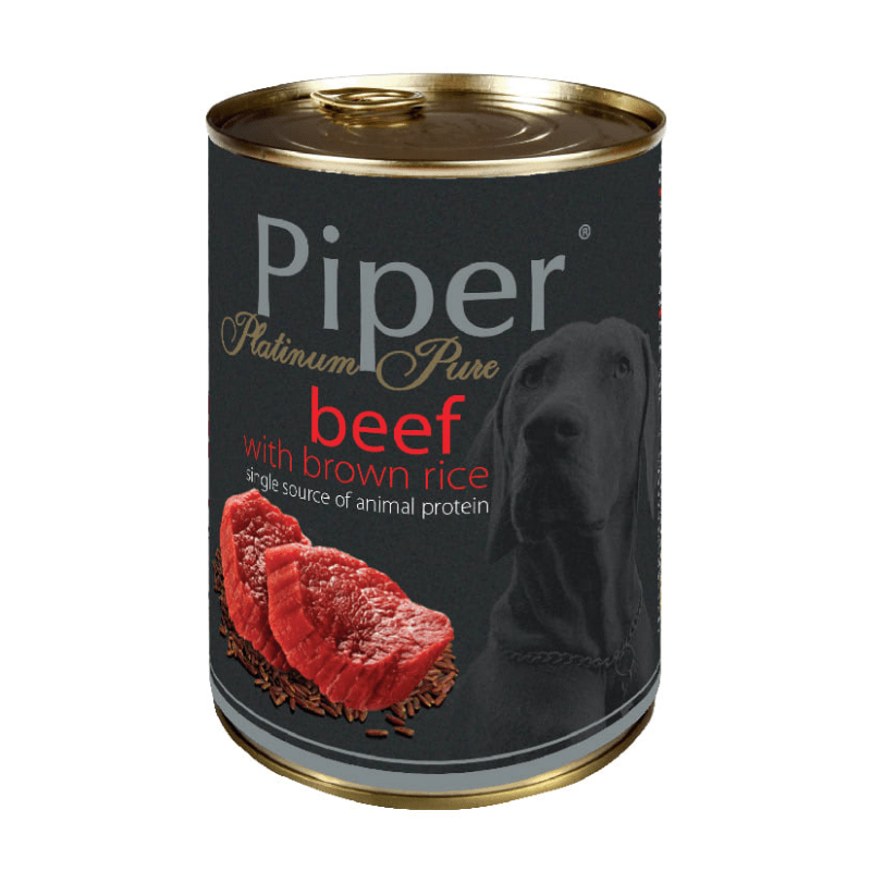 Piper beef with brown rice