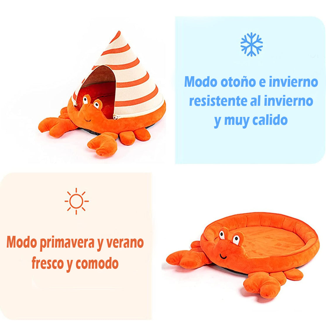 Casa de Gato en Forma de Cangrejo