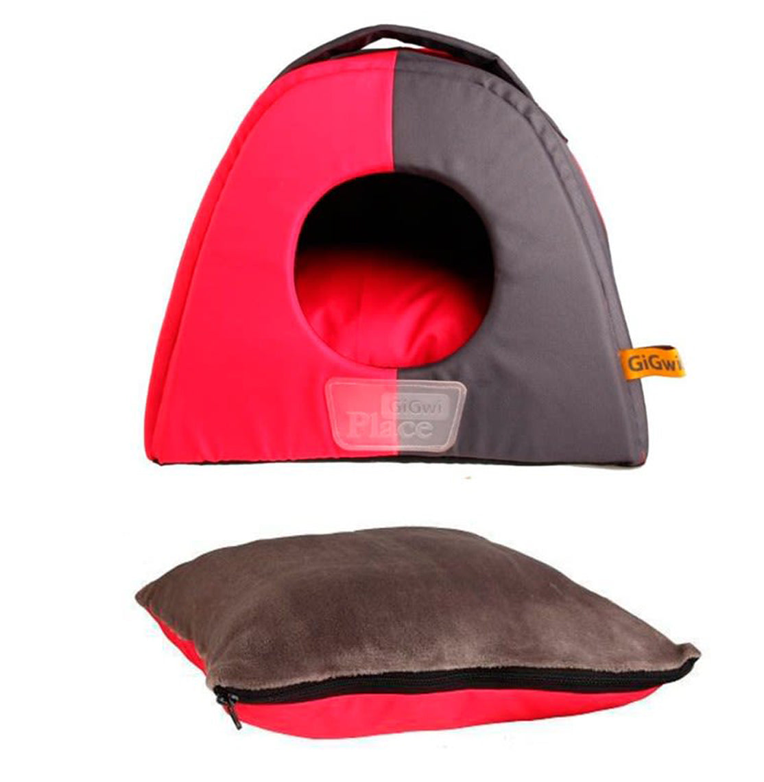 Cama Casa GiGwi Place Gris/ Rosado