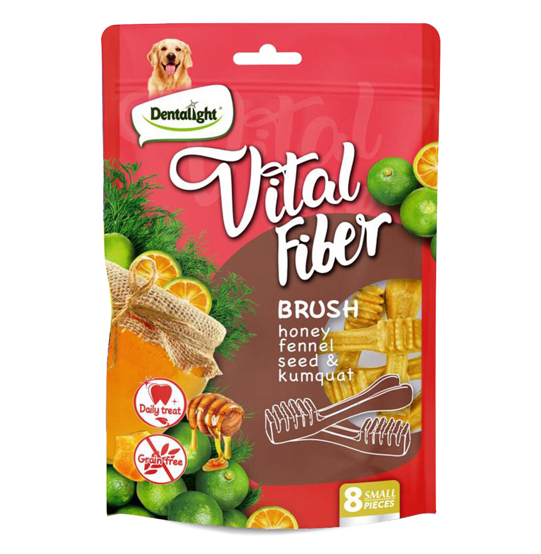 Dentalight Vital Fiber Brush Honey Fennel Seed & Kumquat