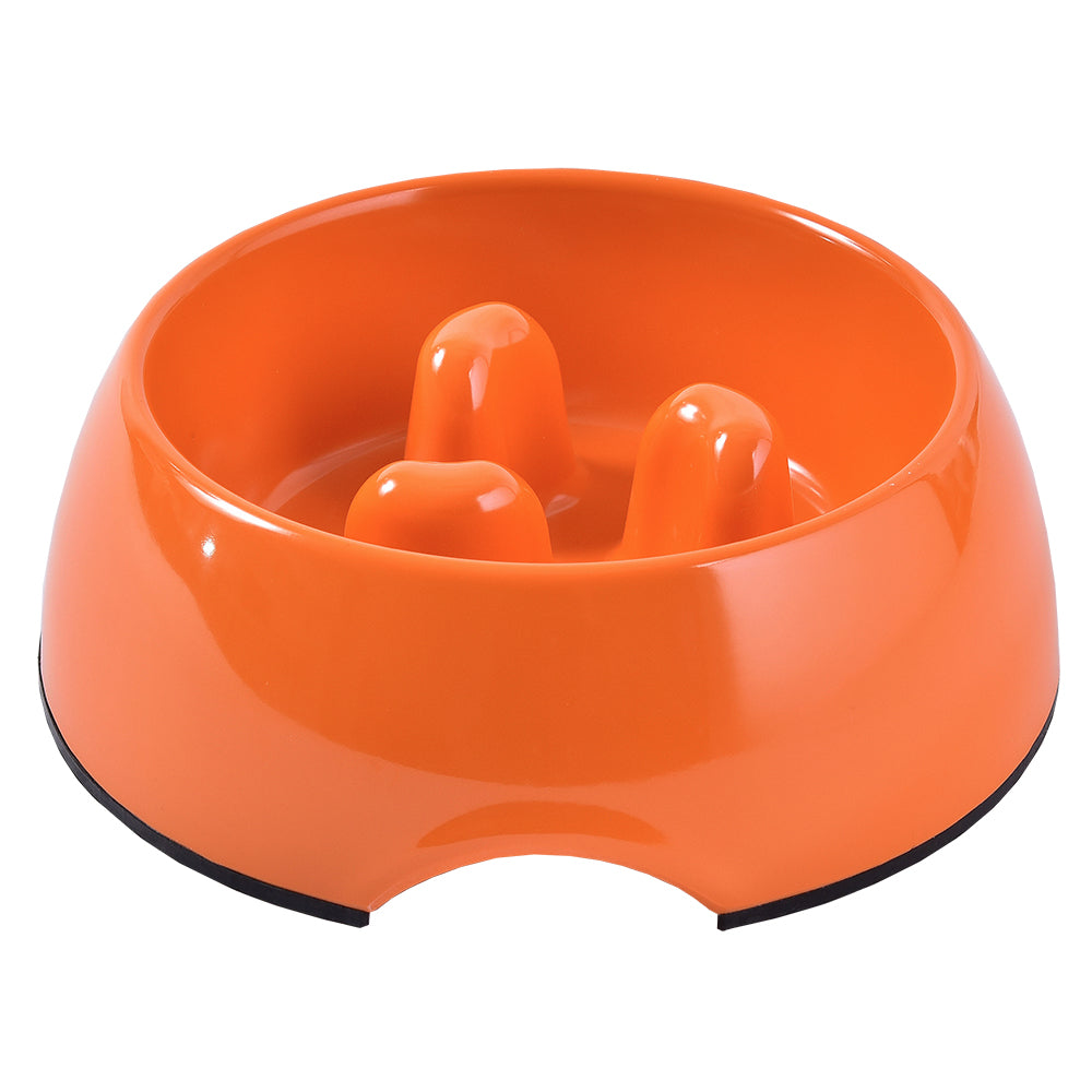 Plato Mascan Anti-Ahogo Naranja