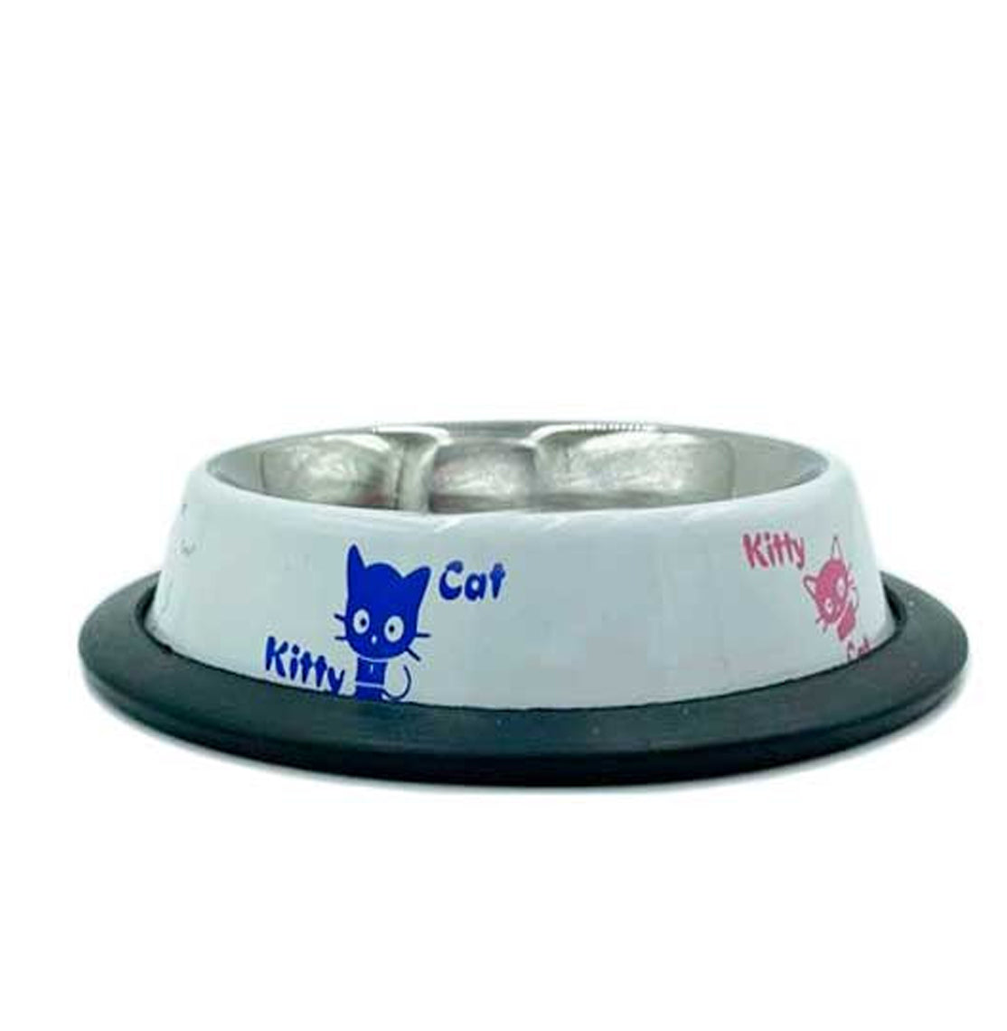 Plato de Acero Inoxidable Gato