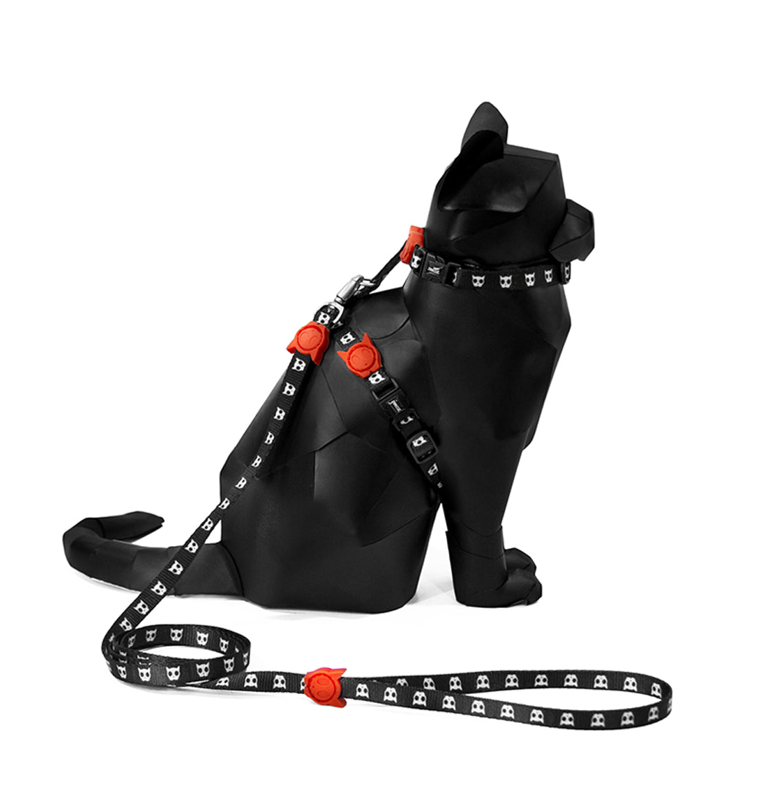 Skull Harness + Leash Set Cat ZeeCat