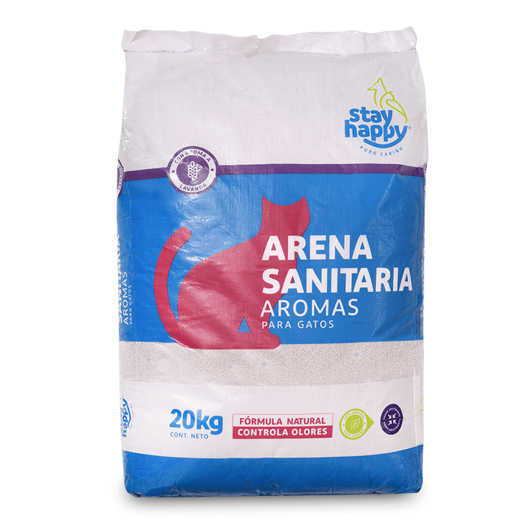 Arena Aglutinante Stay Happy Lavanda 20kg