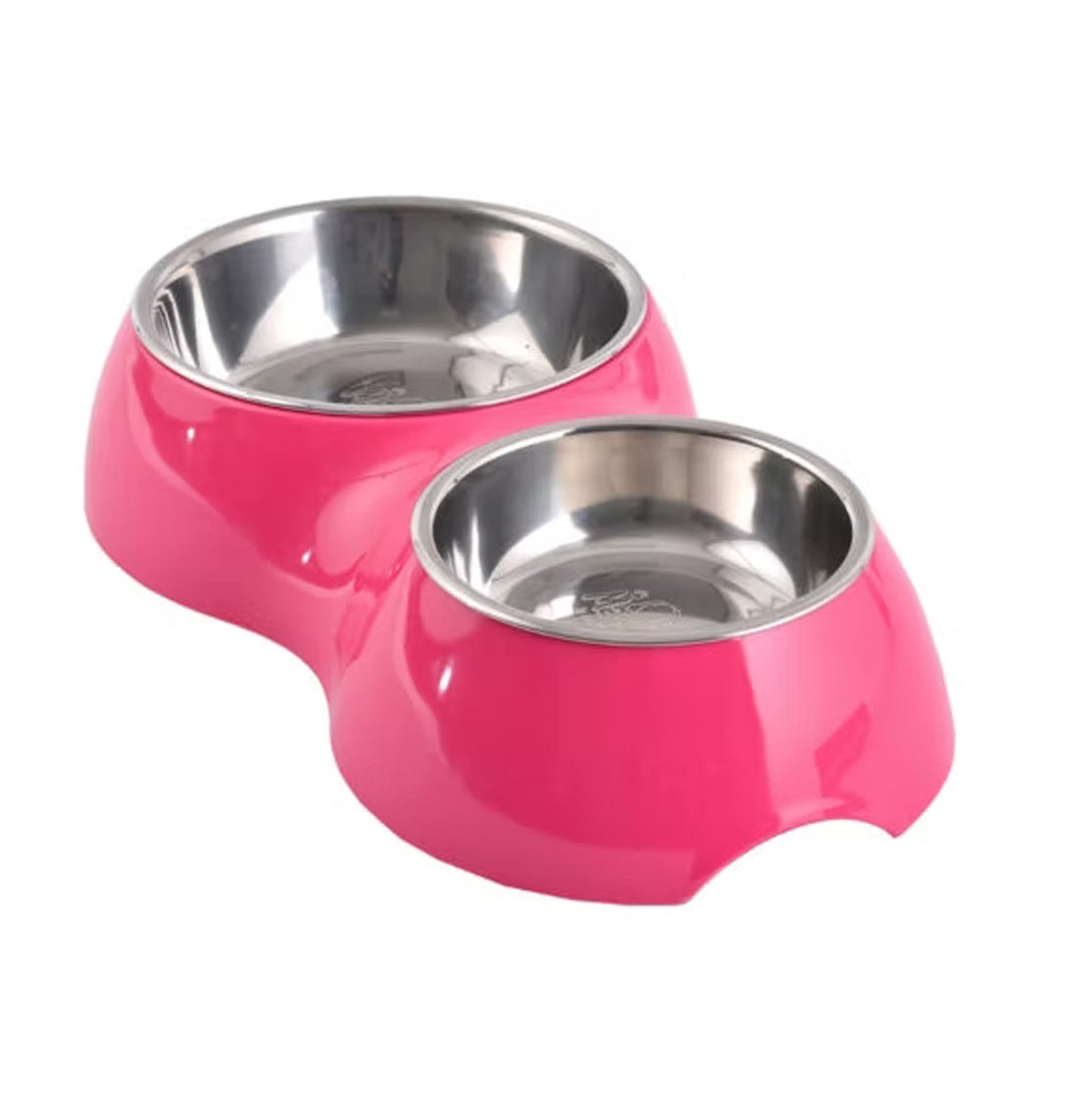 Mascan Plato Comida/Agua Fucsia