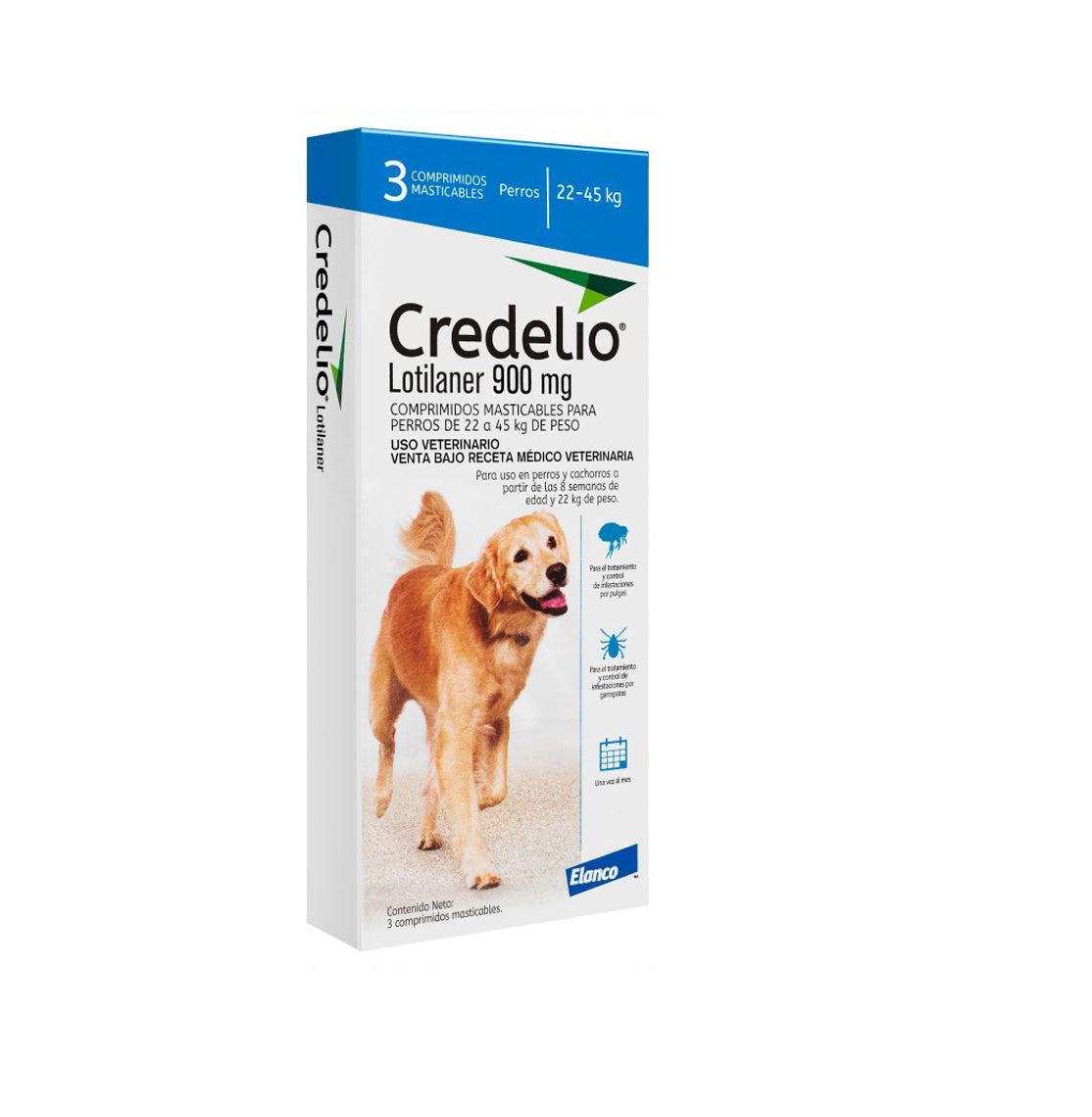 Credelio 22-45kg Tres comprimidos