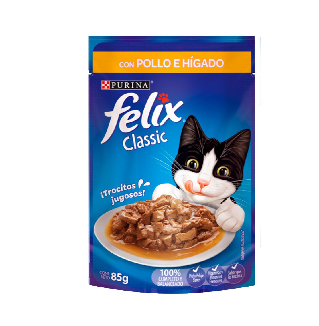Felix Sachet con Pollo e Higado 85gr