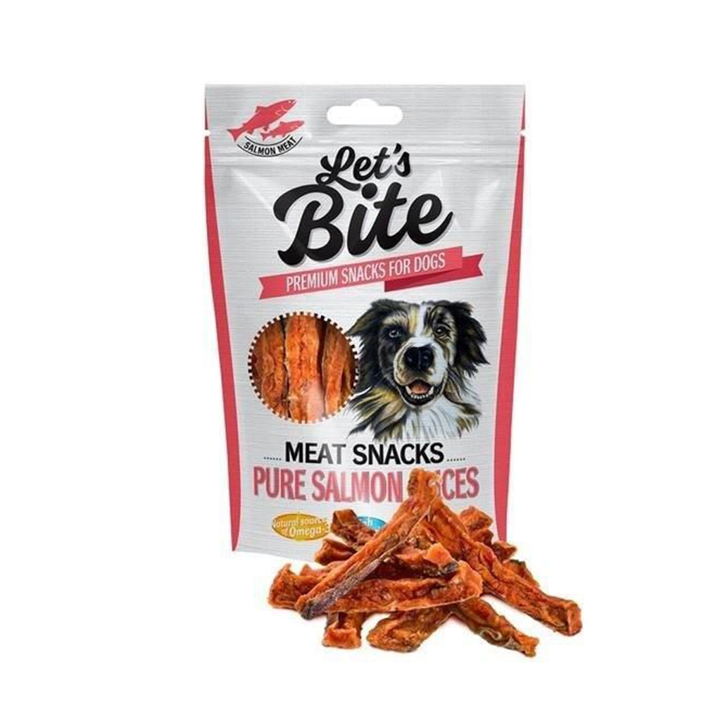 Lets Bite Meat Snacks Pure Salmón
