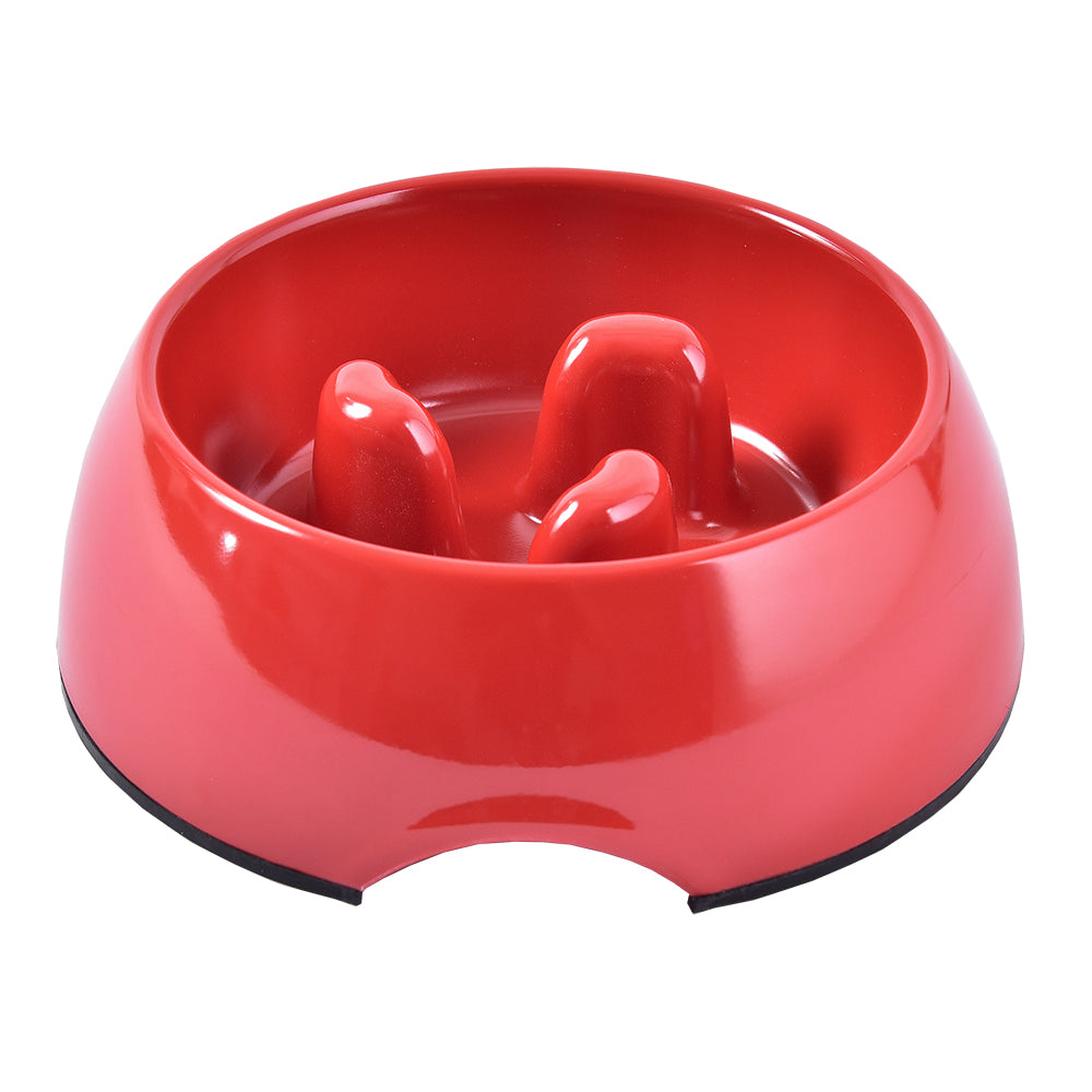 Plato Mascan Anti-Ahogo Rojo