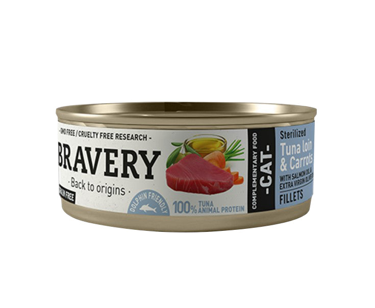 Bravery Lata Cat Tuna Loin & Carrots