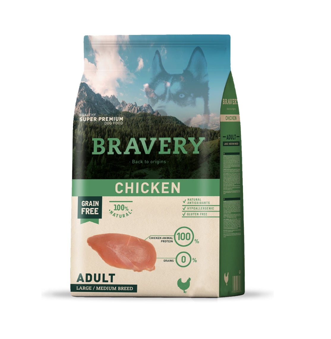 Bravery Dog Adult Large/Medium Breed Chicken
