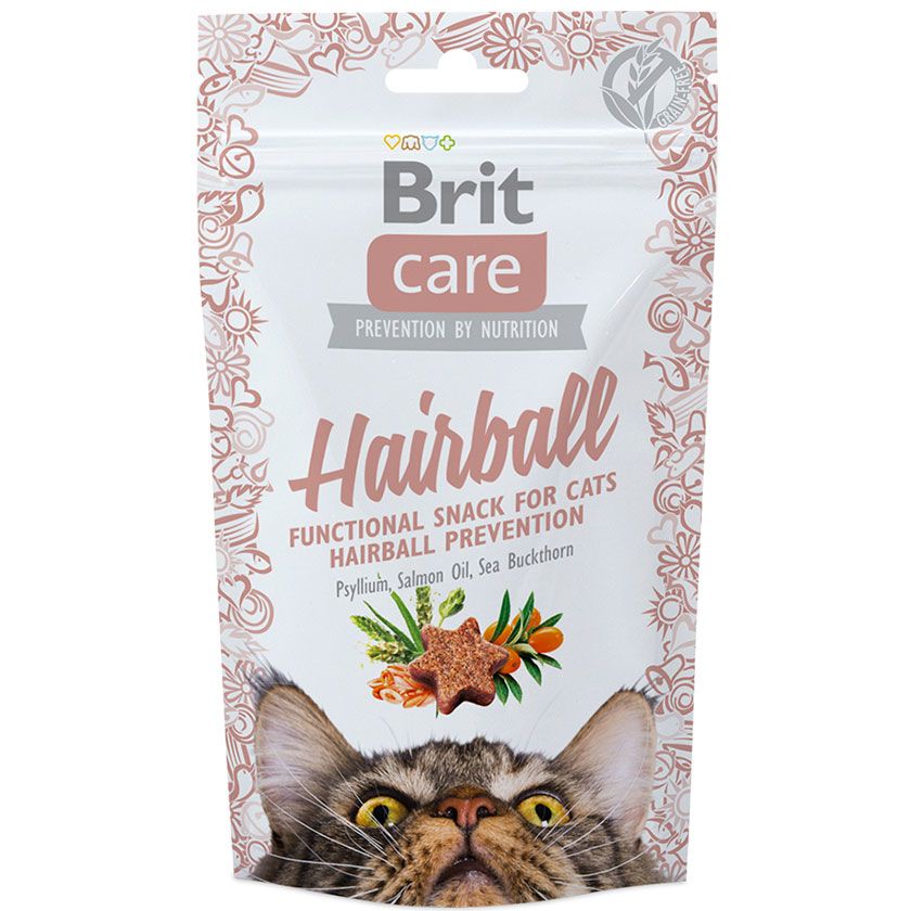 Brit Care Cat Snack Hairball 50 g