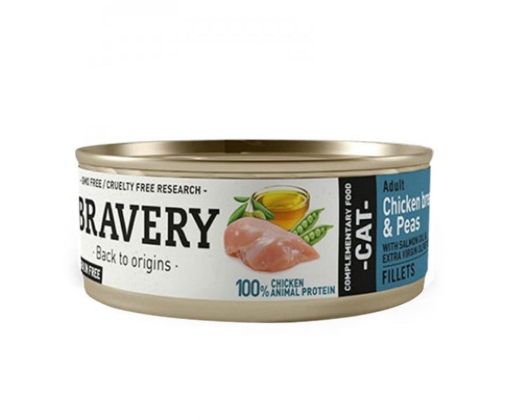 Bravery Lata Cat Chicken Breast & Peas