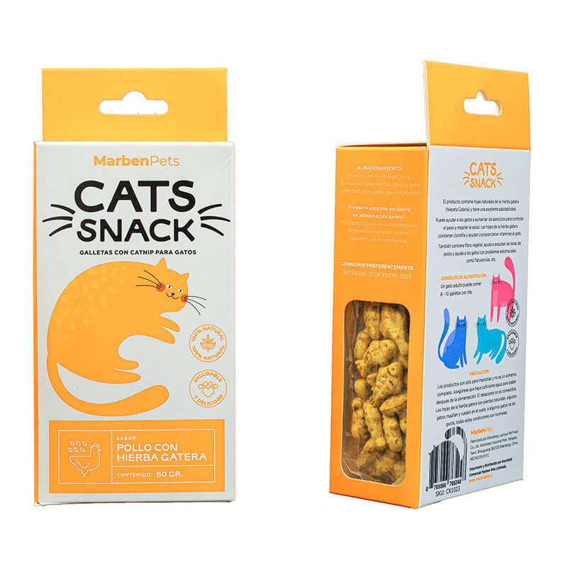 Galletas de Pollo con Hierba Gatera MarbenCats