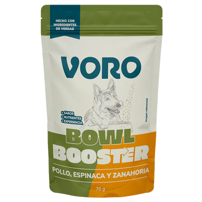 Voro Bowl Booster Pollo, Espinaca Y Zanahoria