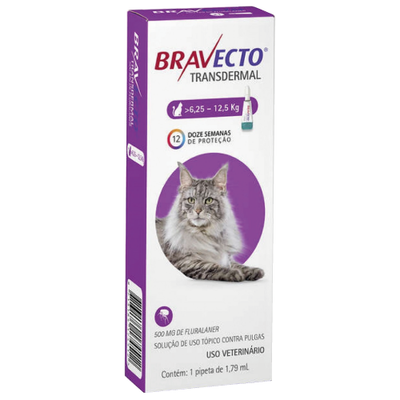 Bravecto Gato 6.25 a 12.5k