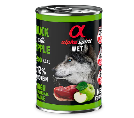 Lata Alpha Spirit Pato Con Manzana Verde