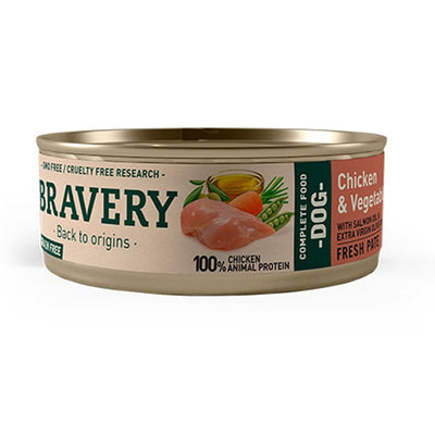 Bravery Lata Chicken and Vegetables 80g