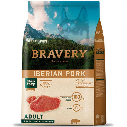 Bravery Dog Adulto Large/Medium Iberiam Pork