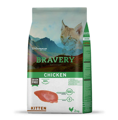 Bravery Cat Kitten Chicken